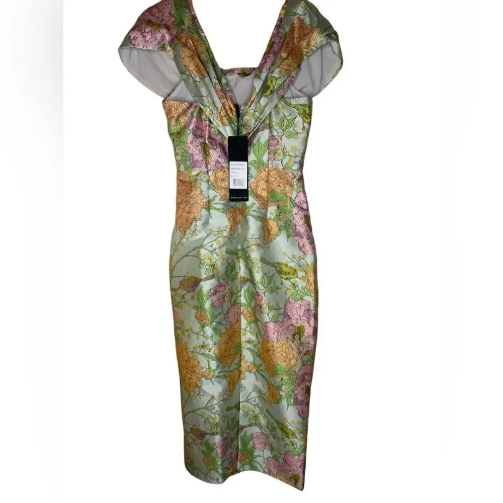 NWT Elliatt Off-Shoulder Beachcomber Sheath Dress size XS - Picture 5 of 8